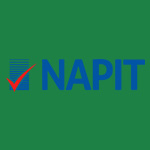 the logo for Napit, that Save with Solar are accredited with